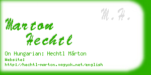 marton hechtl business card